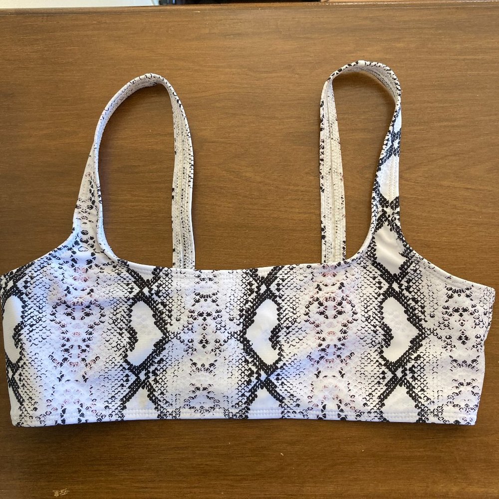 shein snakeskin bikini top